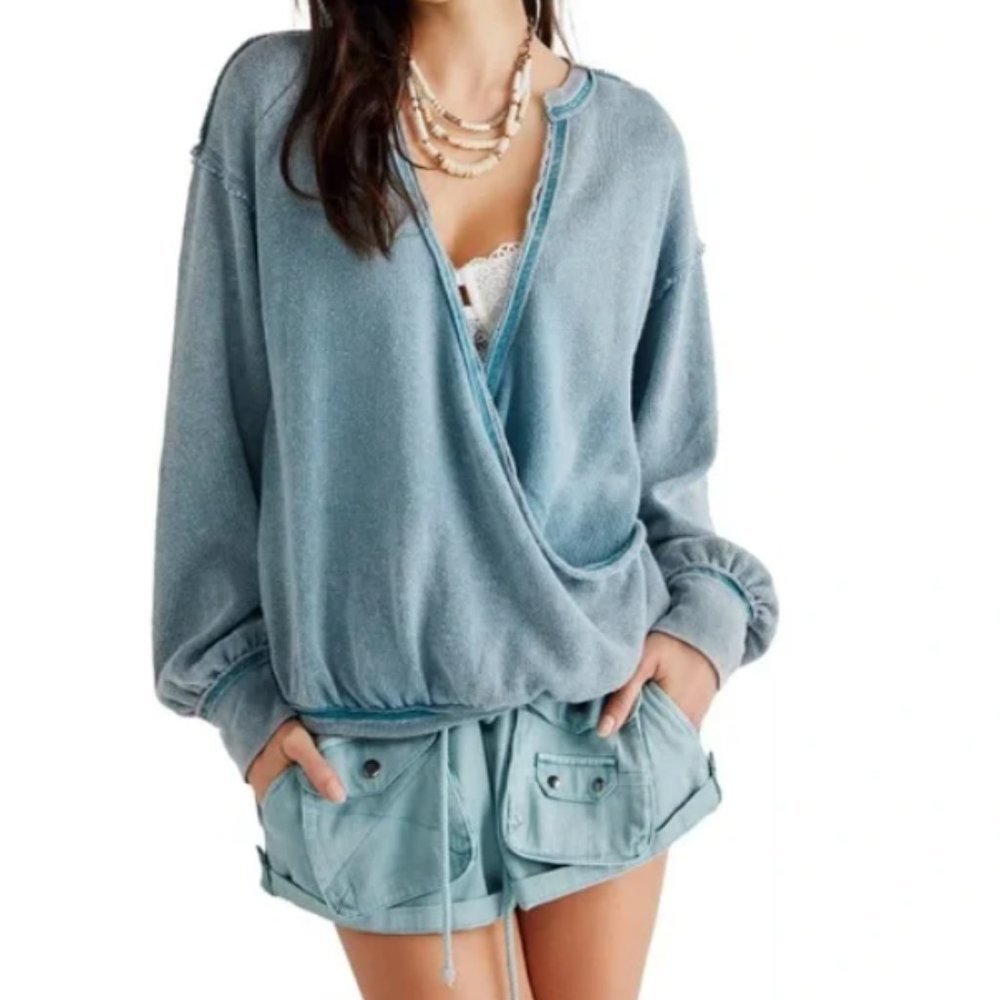 Nwt Free People Anyway Tee / Deep Teal